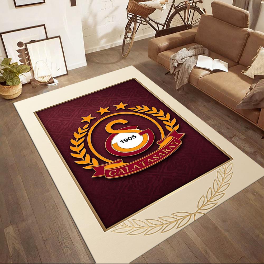 Galatasaray 37 Floor Rug Office Rug Perfect for Study room Dining Room Foyer Kitchen Anti-slip Rug Decorate Offices