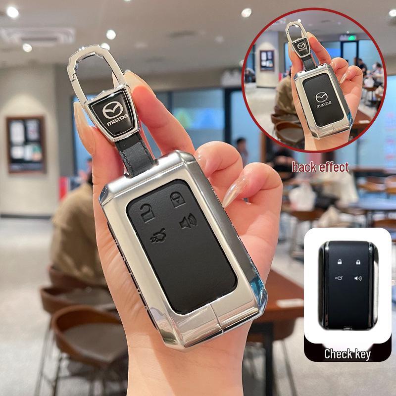 Куооо: Прочный, полностью закрывающийся чехол с пряжкой для брелоков Mazda EZ6 и пуль дистанционного управления автомобиля EZ60.