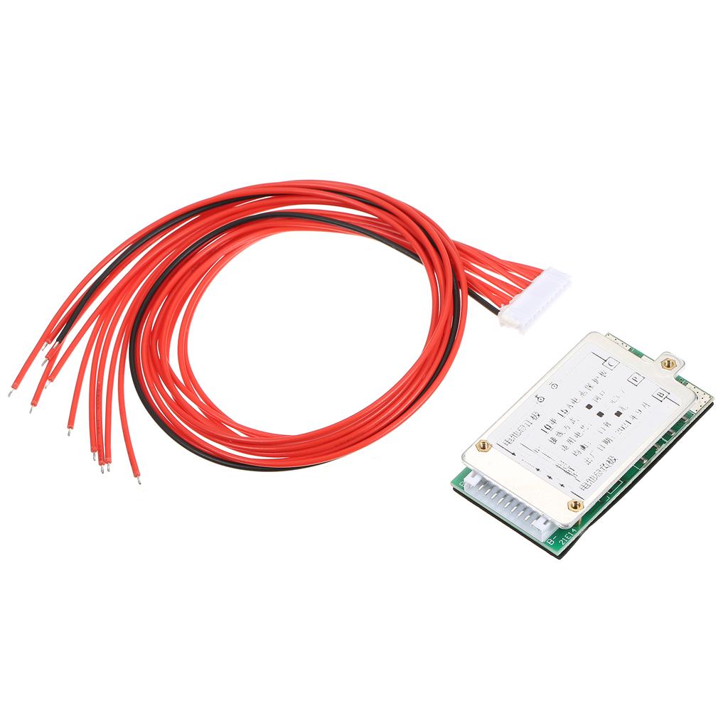 Плата защиты BMS для литий-ионных аккумуляторов 10S 15A 36V, с функцией балансировки, для электровелосипеда, электросамоката