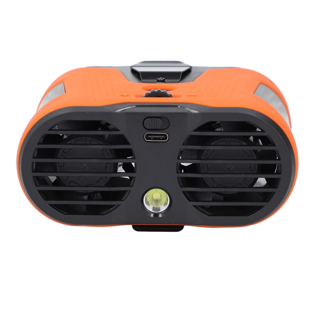 Поясной вентилятор, время работы 16 часов, аккумулятор 10000 мАч, ЖК-дисплей, носимый персональный вентилятор с зажимом, фонариком и