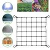 Grow Tent Trellis Support Mesh Netting Heavy Duty Elastic Nylon Grow Tent Accessories Climbing Plant Support Net with 4 Hooks for Cucumbers Tomatoes