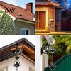 Heavy Duty Rain Chain Outdoor Lotus Metal Garden Hanging Easy to Hang Catcher Cups Outside Gutters Downspouts Replacement Decorative Iron