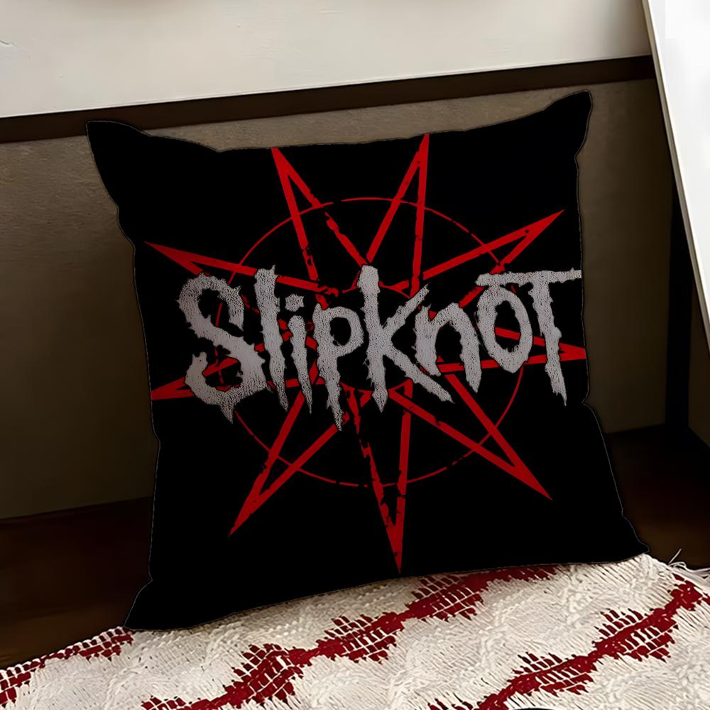 Подушка с принтом Slipknot Двусторонняя Мягкая Прочная Наволочка для дома Автомобиля Многоцелевая для Ежедневного Комфорта