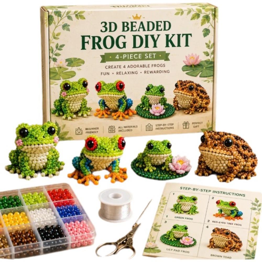 Beginner Friendly 3D Beaded Animal DIY Kit Plastic Beads Handmade Craft Kit Craft Making