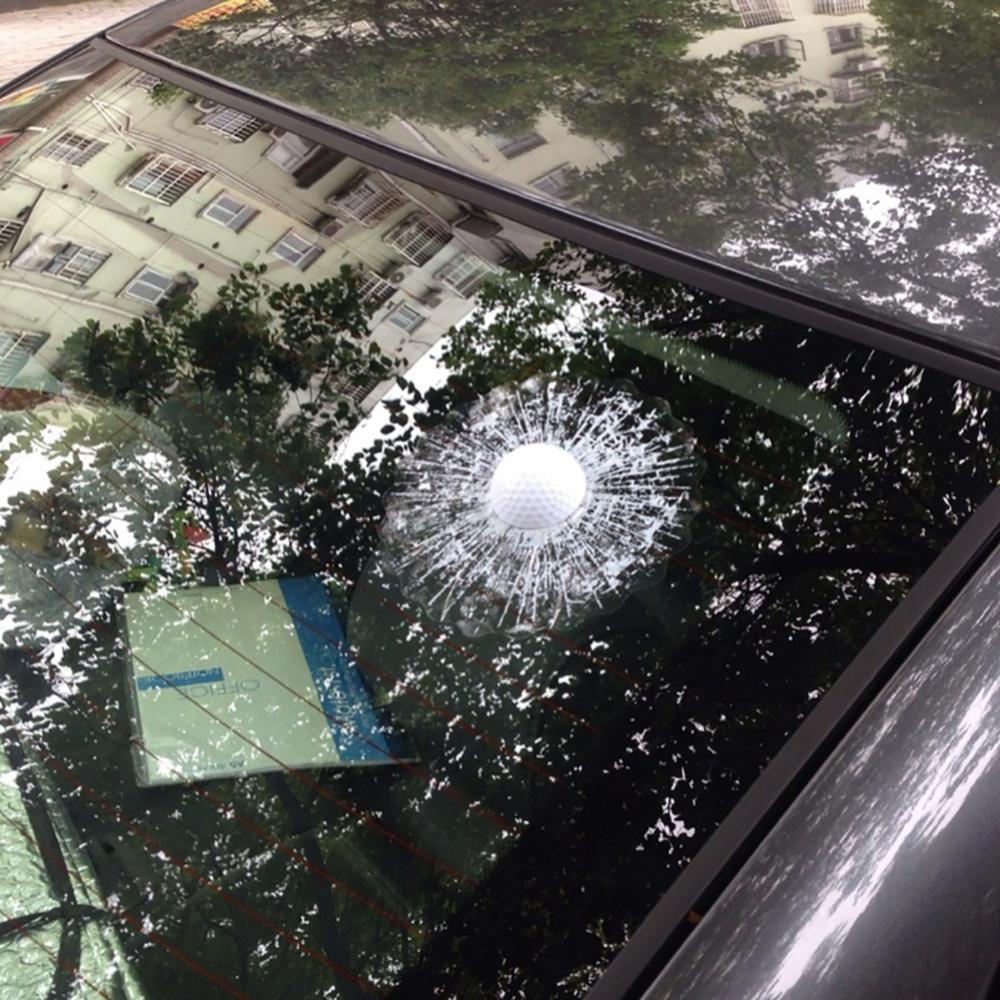 Смешные 3D Наклейки на Стекло с Трещиной от Удара Мячом для Гольфа Декор Наклейка Автомобильные Аксессуары