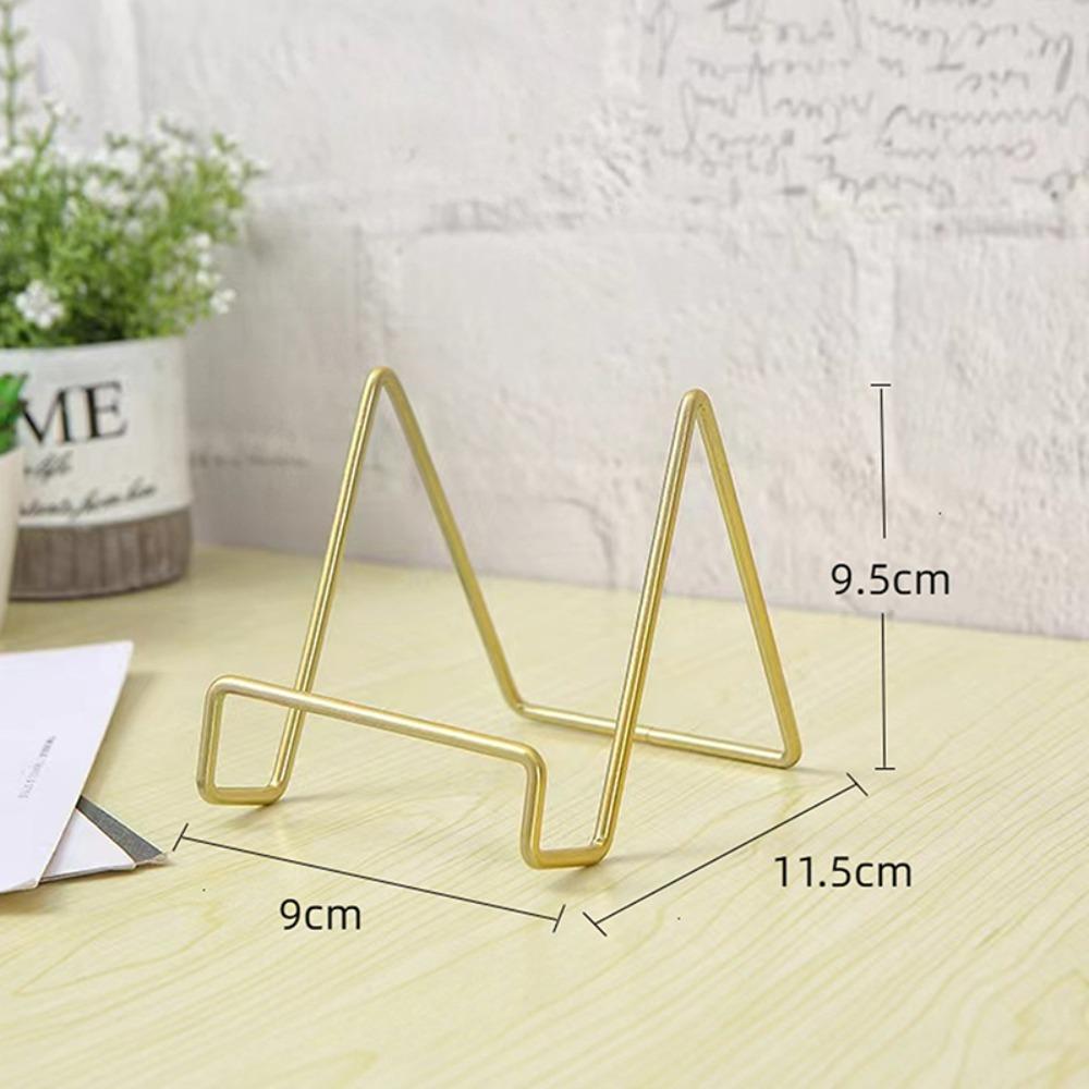 Iron Art Magazine Display Stand Multipurpose Decorative Plate Dish Rack Stable Pedestal Storage Holder Plate Bowl Picture Frame