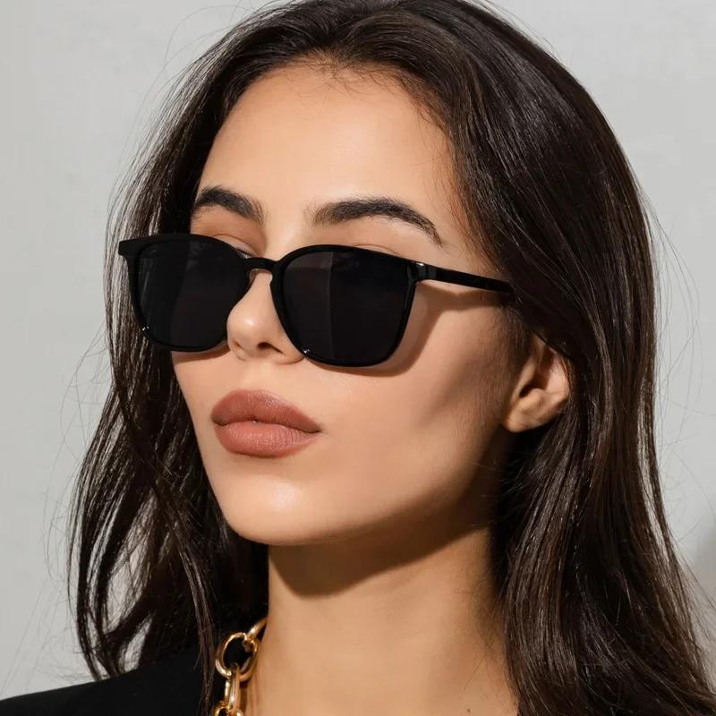 Fashion Square Sunglasses Woman Retro Brand Designer Shades Sun Glasses Female Black Vintage Cat Eye Driving