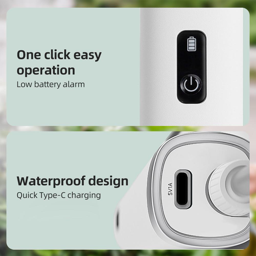 Поливочная насадка из нержавеющей стали с 3 регулируемыми распылителями и простым управлением в один клик, электрическая