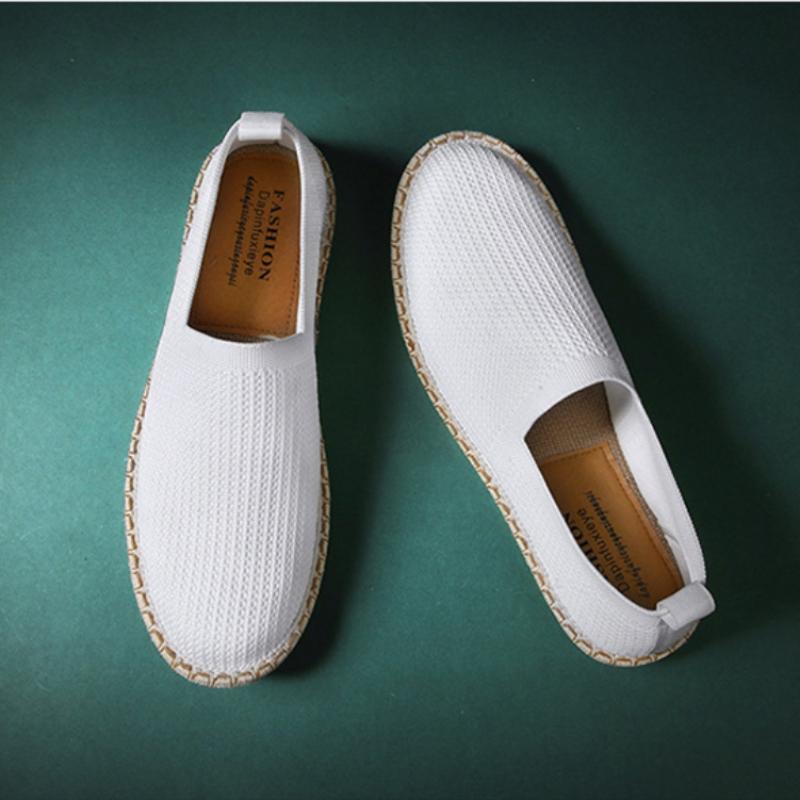 Модные летние дышащие сетчатые туфли для мужчин, качественная мужская повседневная обувь, удобные износостойкие мужские туфли без застежек Zapatos Para Hombres