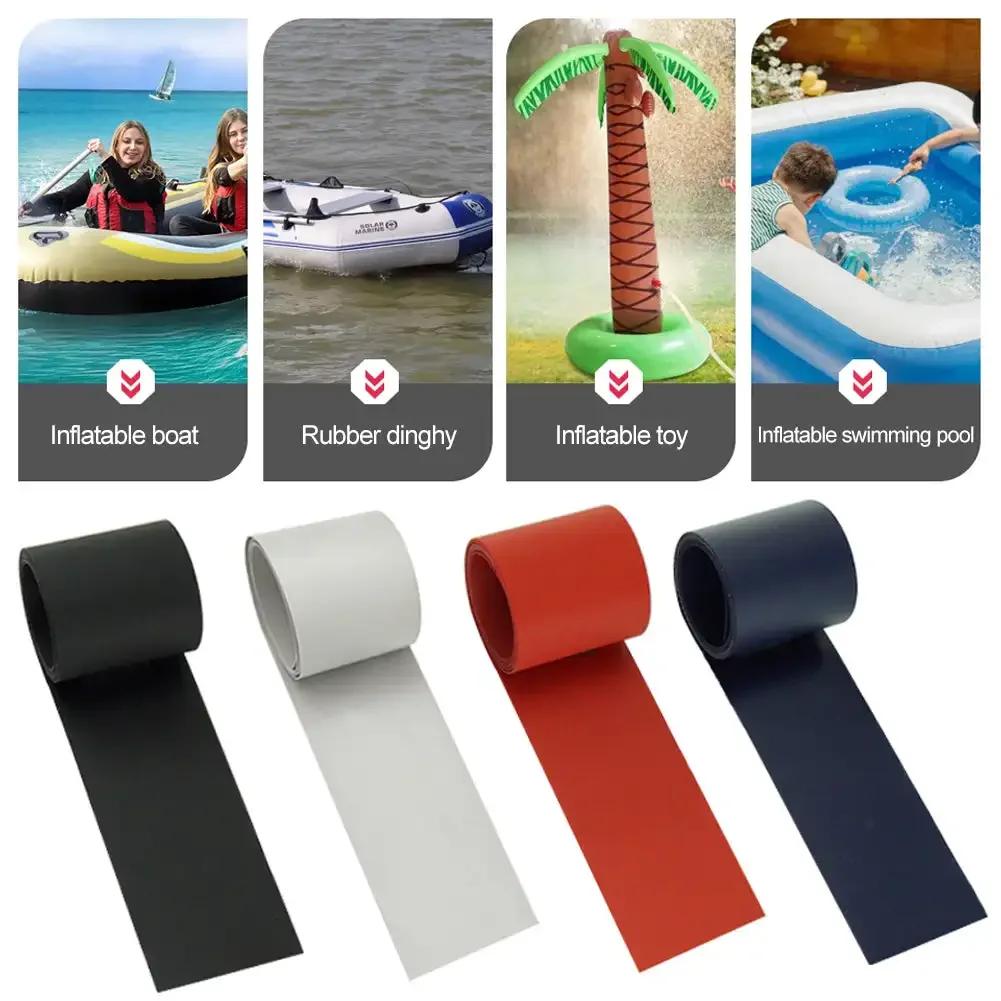 1 рулон 5x100 см надувные лодки каяк специальный поврежденный протекающий дыра ПВХ ремонтный комплект клееный водонепроницаемый заплатка инструмент лодка