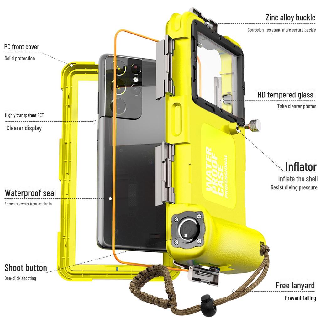 Водонепроницаемый защитный чехол для Xiaomi 11 Ultra/Redmi 10 Pro - полное покрытие, защита от падений, использование на открытом воздухе для дайвинга