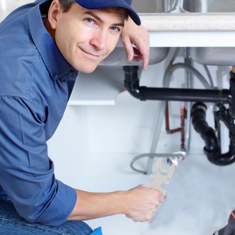 Shower Faucet Wrench Carbon Steel Hexagonal Faucet Hose Wrench With Bottle Opener Mouth Valve Core Repair And Installation Tool