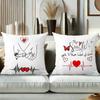 Hands Heart Love Design Throw Pillow Cushions Polyester pillowcase, sofa decorative cushion cov Headboard Pillow