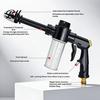 Versatile Garden Hose Nozzle with Foam Cannon, 3 Spray Modes, High-Pressure Car Wash Sprayer Nozzle, Heavy Duty Booster for Washing Outdoor