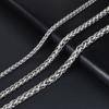 Stainless Steel Twist Chain Necklace For Men Chains Male Thick Long Neck Punk Rock Style