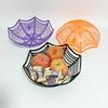 Halloween Black Spider Web Bowl Fruit Plate Candy Biscuit Basket Trick or Treat Halloween Party Decoration Supplies Kids Gift
