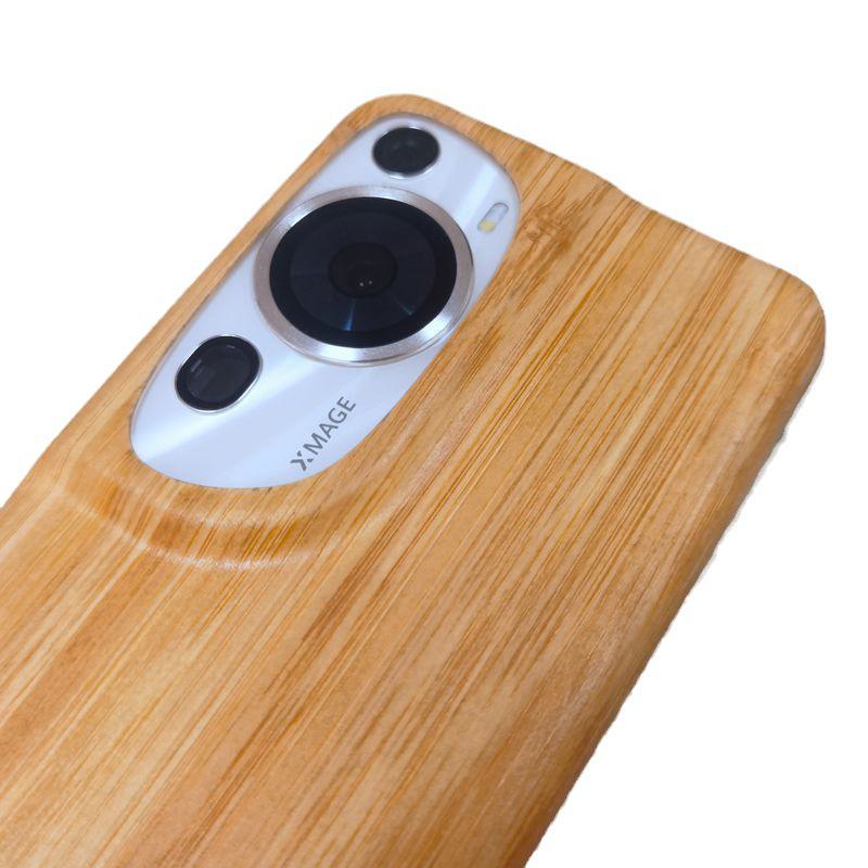 Элегантный защитный чехол из арамидного волокна из дерева для Huawei P60 - стильный и прочный мобильный чехол