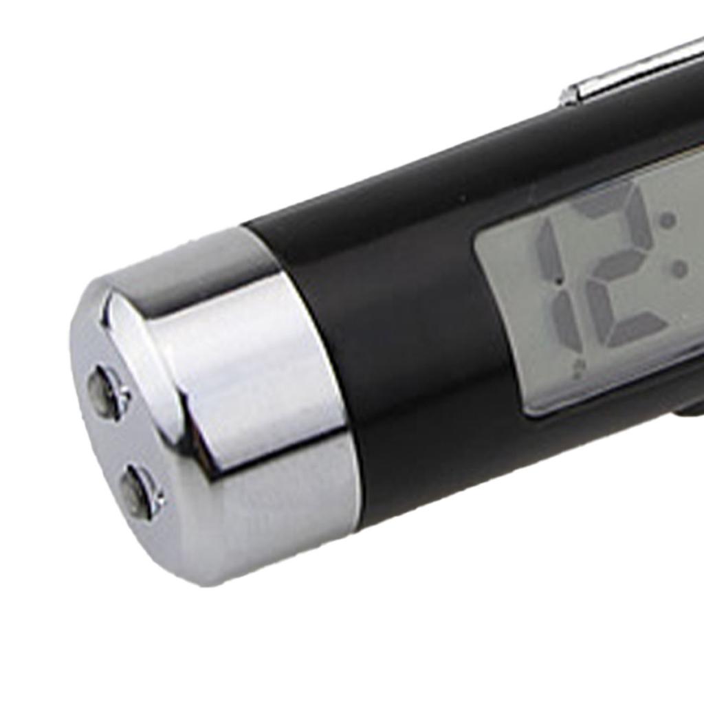 2 в 1 Автомобильные электронные часы-термометр Светящийся светодиодный цифровой дисплей Выход вентиляционного отверстия Термометр