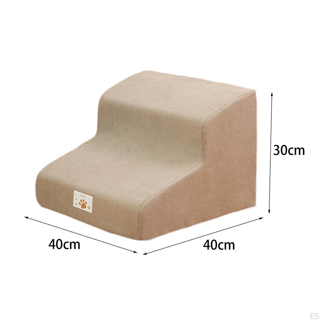 Лестница для собак, наклон 35 градусов, ступеньки для домашних животных, для внутреннего использования, портативная, с мягким нескользящим дном, легкая, моющаяся