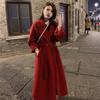 New Ladies Autumn and Winter New Double-faced Wool Long Woolen Coat High-grade Woolen Coat Woman Clothes