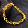 Gold Color Women's Fashion Korean Version Temperament Versatile Hollow Heart Bracelet