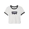 Levis Logo Print Round Neck Short Sleeve T-Shirt Women T-Shirts White A3523-0068