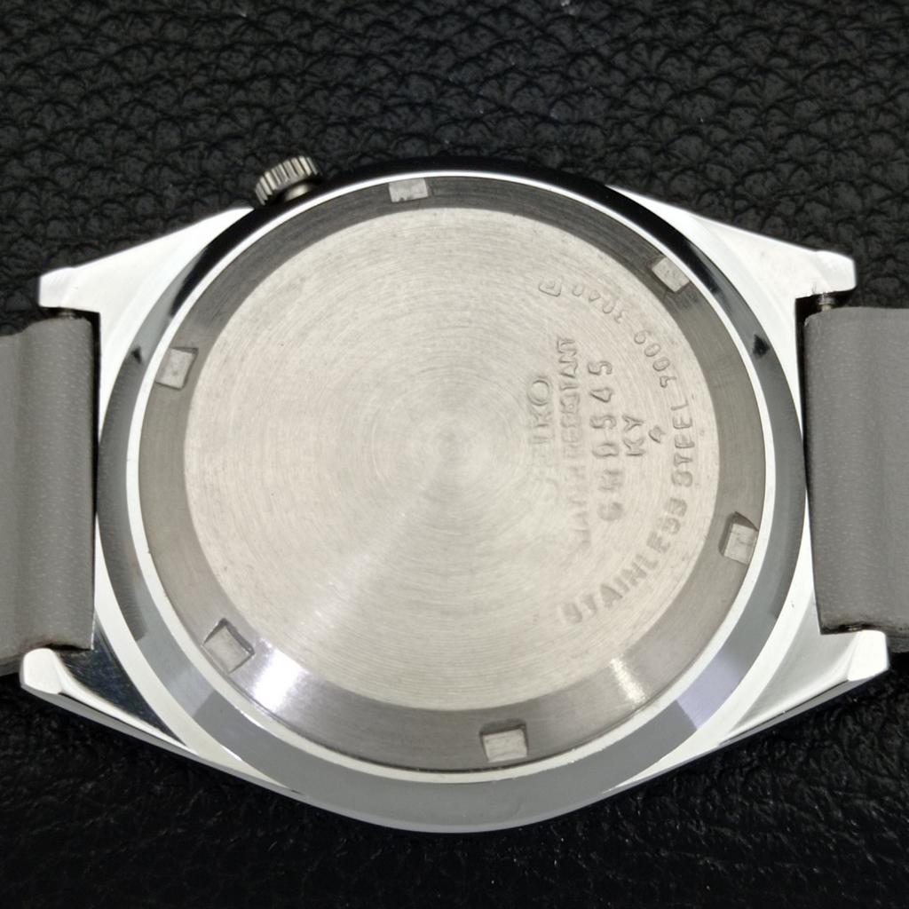 REFURBISHED VINTAGE SEIKO 5 AUTOMATIC JAPAN MENS BLACK DIAL WATCH A433585-2 R117-a433585