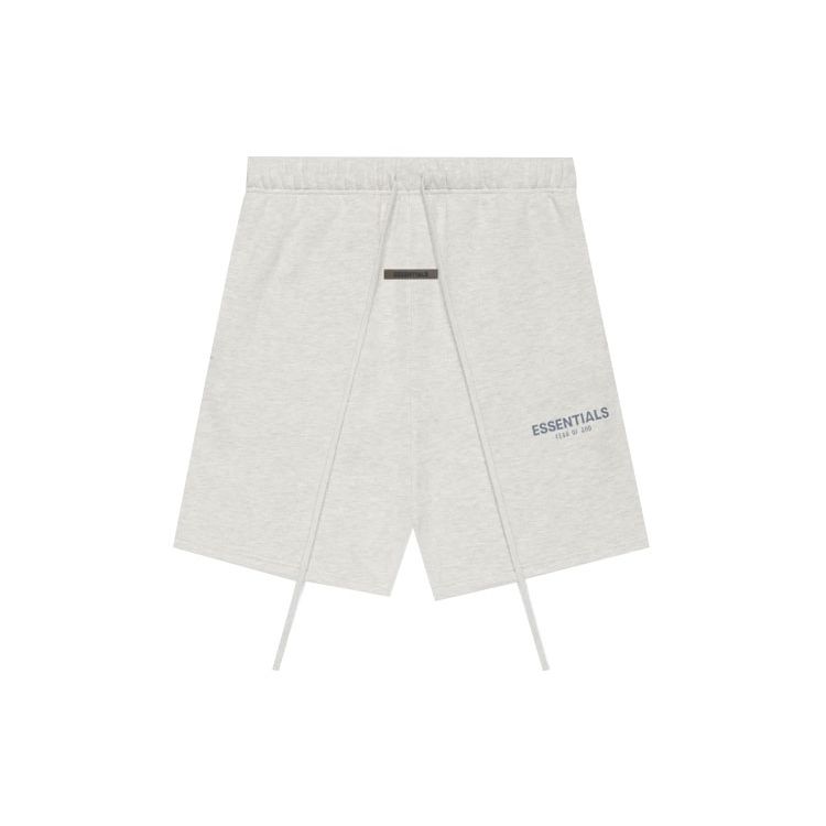Fear of God Essentials Шорты-джоггеры SS21 Унисекс Низ Светло-серый Овсяный FOG-SS21-603