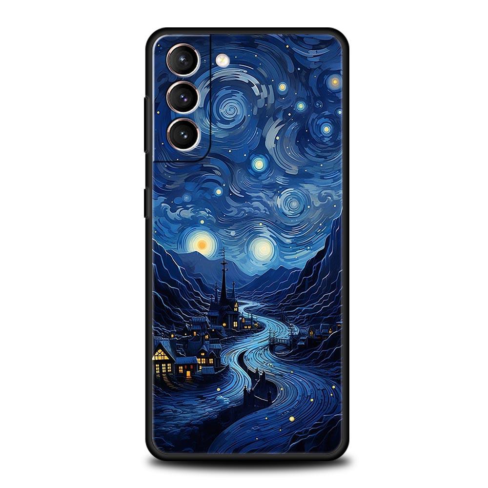 Чехол для телефона с изображением пейзажа для Samsung Galaxy S24 S23 S22 S20 Ultra S21 FE 5G S10 S9 Plus S10E S8 Мягкий силиконовый чехол