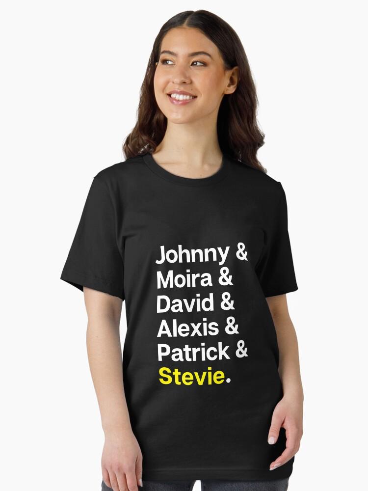 The Human League Johnny & Moira & David & Alexis & Patrick & Stevie. Schitts Creek characters Essential T-Shirt