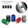 Hub Caps 4Pcs Metal Car Wheel Tire Valve Caps Stem Covers Accessories For Alfa Romeo 4C 159 Spider Giulia Giulietta 166 Mito AutGQ7