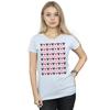 Disney Womens/Ladies Mickey And Minnie Christmas Hearts Cotton T-Shirt
