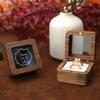 Jewelry Box Walnut Solid Wood Wedding Ring Box Small Jewelry Storage Table Top
