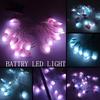 10Led/20Led/30Led Любовь в форме сердца Батарея Светодиодная гирлянда Гирлянда Ночная лампа Рождество Weddi