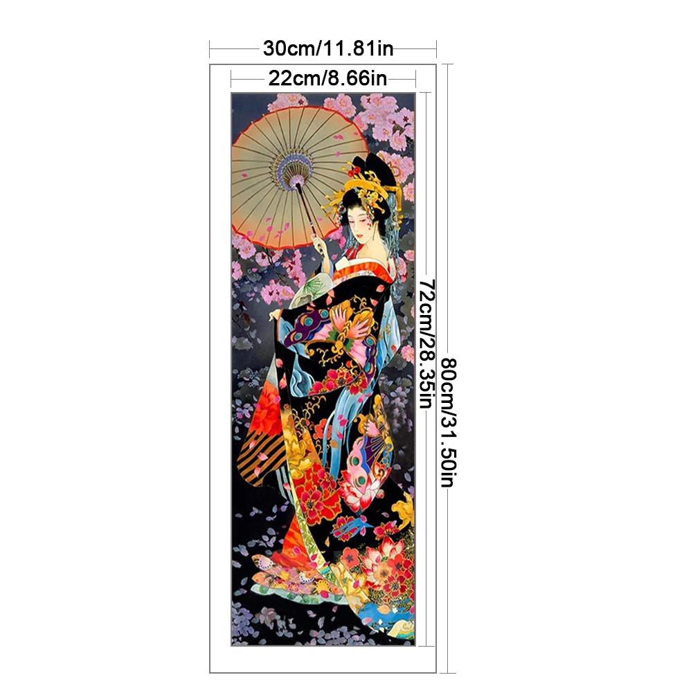 Полный комплект для вышивки крестиком «Девушка» из эко-хлопка 14CT