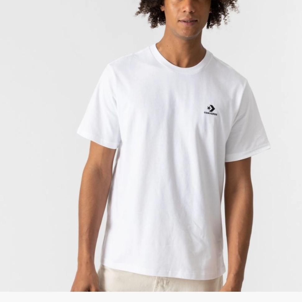 Converse Go-To Embroidered Star Chevron Standard-Fit T-Shirt Asia Sizing 'Black' Men's 10023876-A01