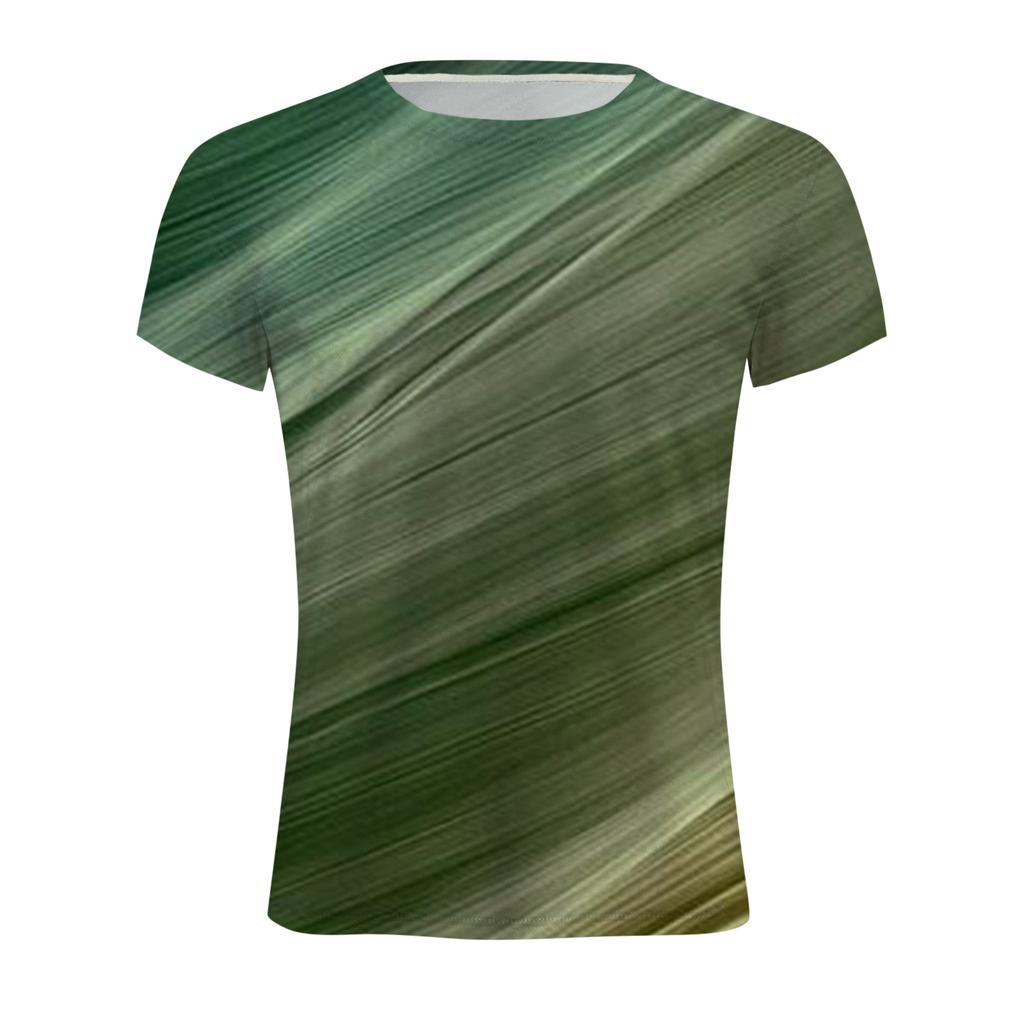 Летняя футболка с круглым вырезом, 3D-принтом современных художественных узоров, модная повседневная мужская футболка с короткими рукавами