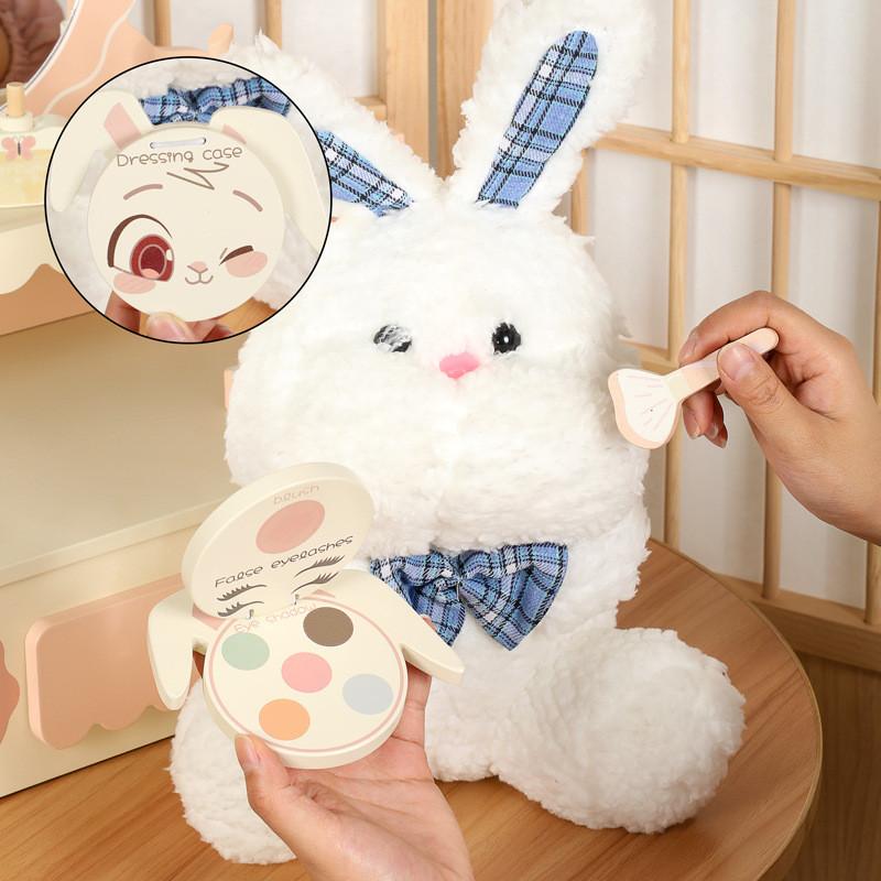 Маленький игрушечный медведь Столик для переодевания Деревянный игровой набор для детской творческой ролевой игры