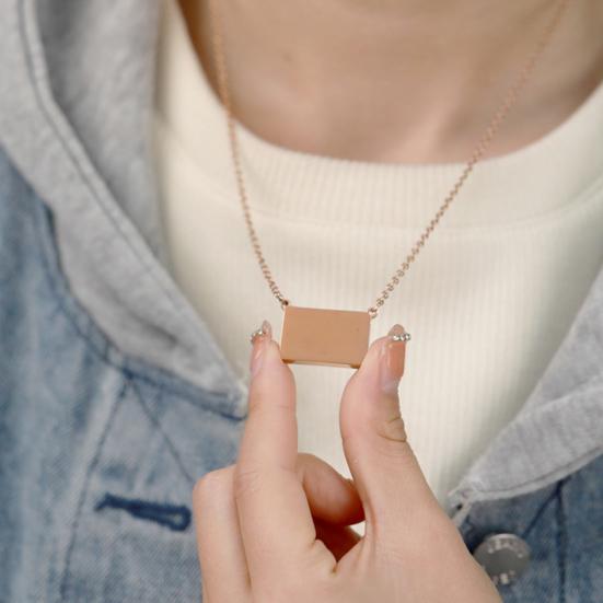 Ожерелье с подвеской, гальваническое покрытие, яркая отделка, антикоррозийное украшение, аксессуар для ожерелья-конверта