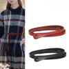 Luxury Women Knotted Thin Belts Cow Genuine Leather Fashion Design Strap Female Quality Waist Belt For Skirt