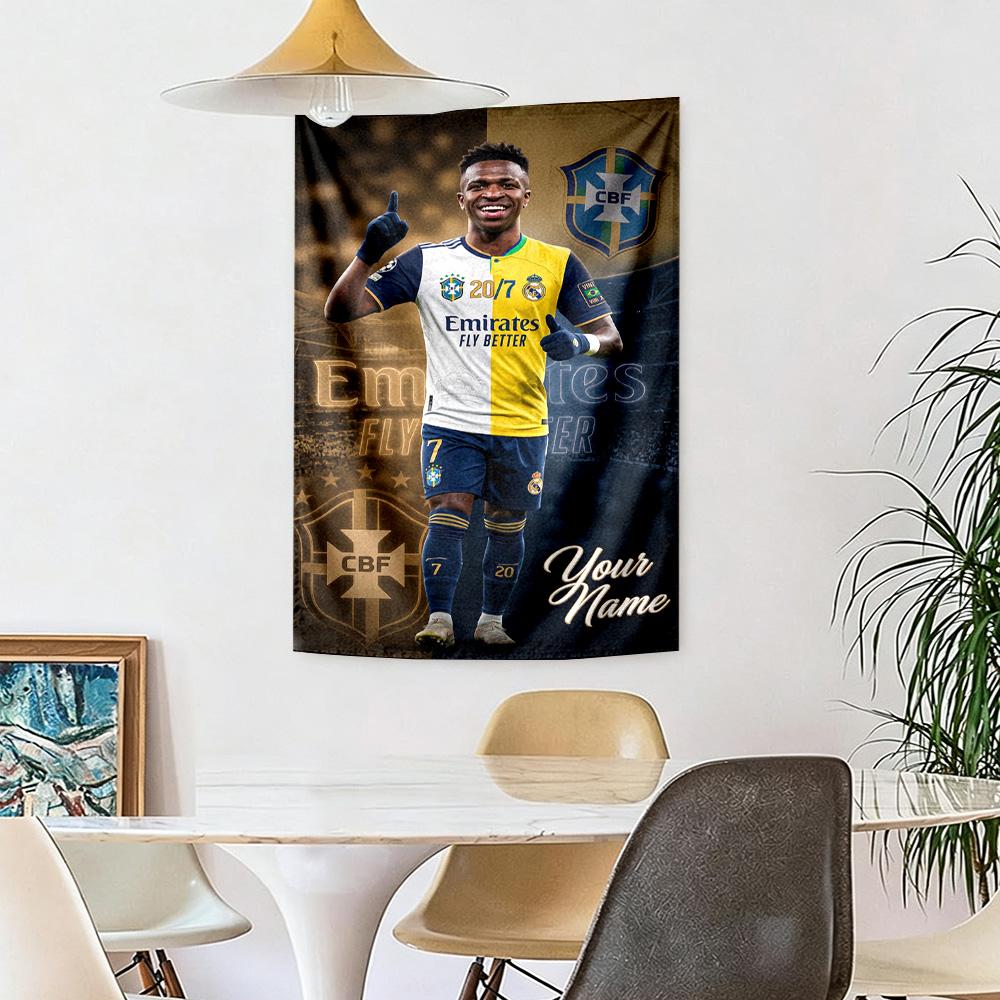 Vinicius Custom Your Name Wall Decor Tapestry Art For Pet Memorial Birthdaywedding Party Backdrop Family Gift