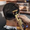 Электрическая машинка для стрижки волос с USB-цифровым дисплеем, бритвой и функцией карвинга