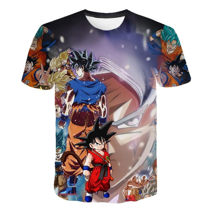2026 Модная Новая Футболка с 3D-печатью Персонажей Dragon Ball для Фитнеса, Спорта, Аниме-выставки, с Коротким Рукавом
