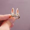 Cartoon Animal Open Ring Cute Rabbit Cat Decor Women Finger Ring Sweet Couple Ring Wedding Jewelry Gift