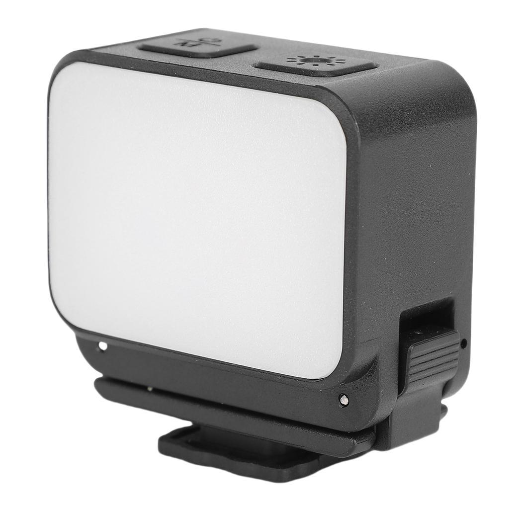 LED Camera Light Suitable for Action 5 4 Camera 3 Color Temperature Fill Light with Cold Shoe Mount and 1 4in Screw Hole
