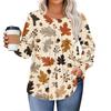 Womens Plus Size Tops Long Sleeve Shirts Round Neck Flowy Tunic Casual Loose Blouse L-5X