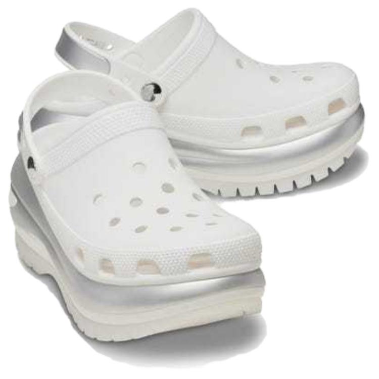 Crocs Удобные и универсальные клоги 6,1 см, унисекс, серебристые