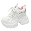 Fashion Summer Breathable Mesh Sneakers Thick Bottom Sports Shoes 2025 New Women Wedges Casual Chunky Shoes High Platform Sneakers