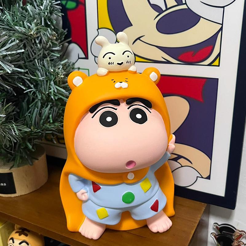 Аниме Crayon Shin-Chan Фигурка Копилка ПВХ Модель Статуэтка Кукла Копилка Декор Стола Подарки Игрушки