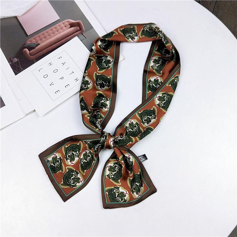 Pingjiao новый стиль весна и осень профессиональное украшение универсальный маленький шелковый шарф женский шарф узкий длинный ремень для волос галстук сумка пояс